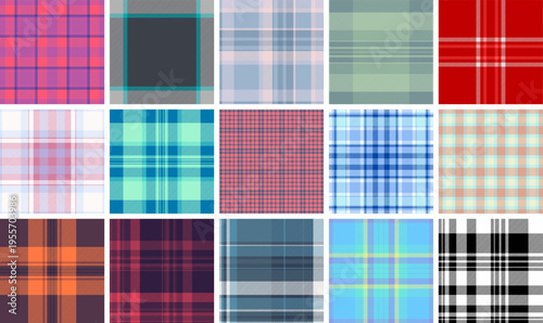 Plaid bundle built for heritage stationery and packaging. Seamless tartan repeats ensure authenticity.