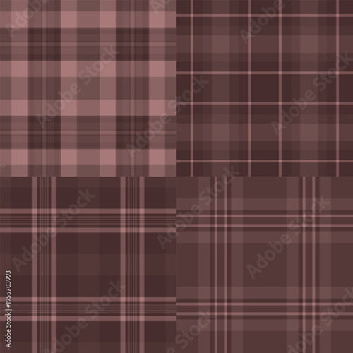 Plaid bundle for online brochures and e-books. Coordinated tartan patterns create cohesive layouts for digital publishing.