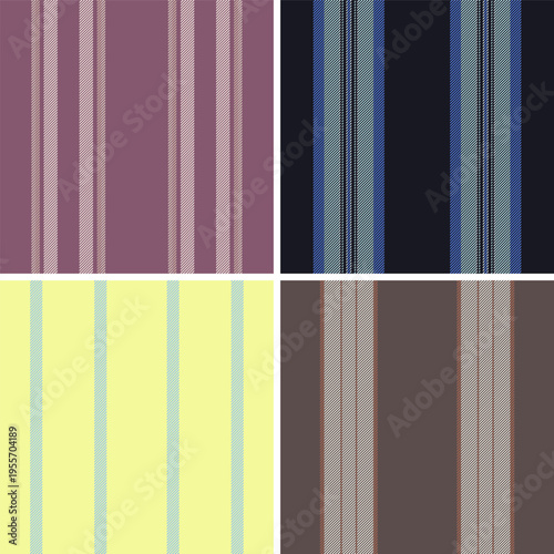 Striped pattern set ideal for planners. Seamless lines layouts keep designs cohesive across daily, weekly, and monthly pages.