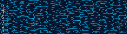 Blue wavy grid pattern on a dark background, perfect for modern design and backgrounds.
