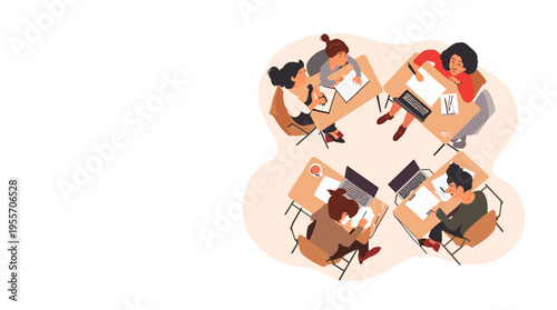 A young woman enjoys remote work on her laptop in a park. The image conveys a sense of freedom, productivity, and a healthy work-life balance, ideal f