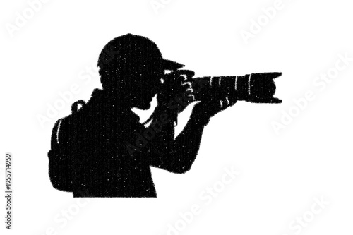 Minimalist Abstract Composition of Subtle Light Textures on Deep Black Background