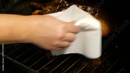 Savoring Perfection While Hand-Turning Roasted Duck