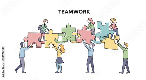 People working together in teamwork.