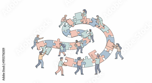 People working together carrying boxes.