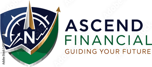 Ascend Financial Logo Design Template.