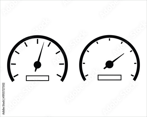 Speedometer and tachometer gauges