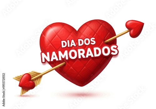 A red heart pierced by an arrow