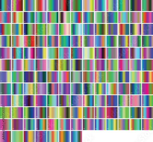 Ultimate Gradient Color Palette Swatches Set Colorful Abstract Square Background Elements For Digital Art And Design
