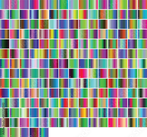 Massive Collection Of Linear Gradient Swatches Diverse Colorful Palette Squares Big Set Modern Abstract Backgrounds
