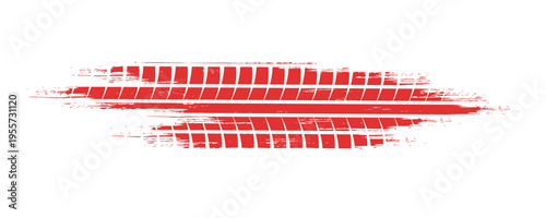 grungy wheel trail mark pattern background in abstract style vector