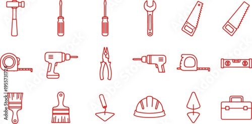 Collection of essential tools and safety gear for home improvement projects