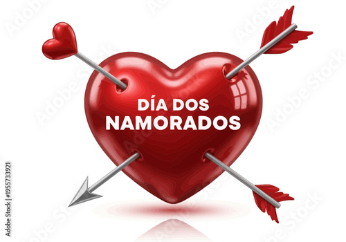 Da dos namorados heart with arrows