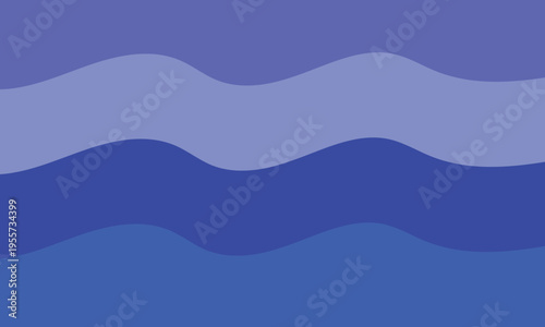 Abstract gradient waves in soothing blue tones