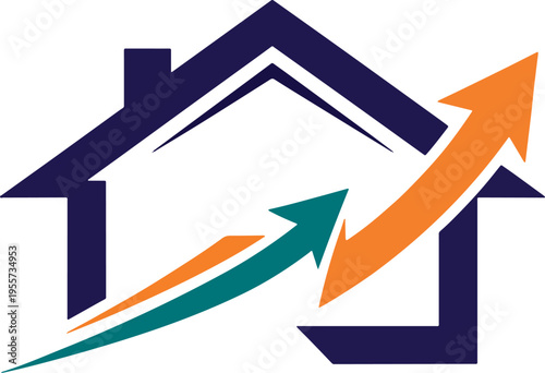 House with Growing Arrows Logo.