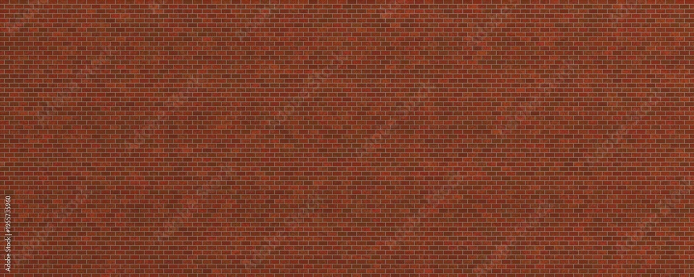 Fototapeta premium Dark Brown Aged Brick Texture with Weathered Antique Surface and Crumbling Mortar