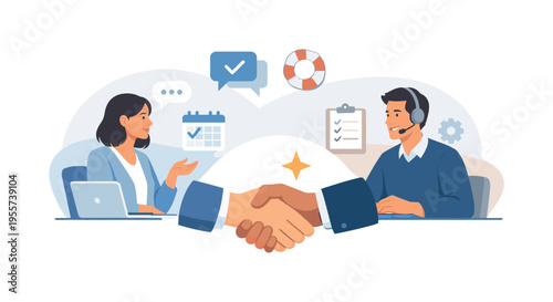 A customer experience concept showing a business prioritizing client needs and delivering consistent high quality support across interactions, highlighting long term relationship