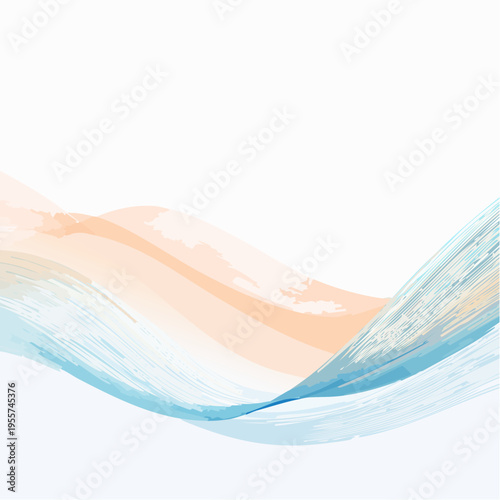 Abstrakter Hintergrund mit weichen Wellenlinien