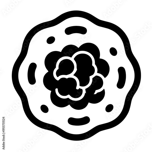 vector illustration of a white blood