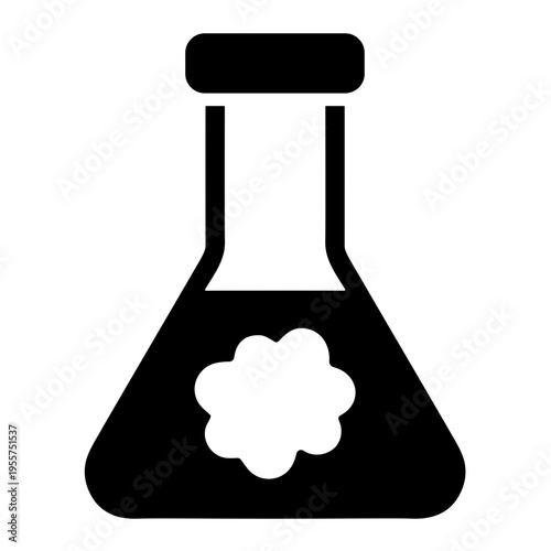 Erlenmeyer flask icon illustration vector