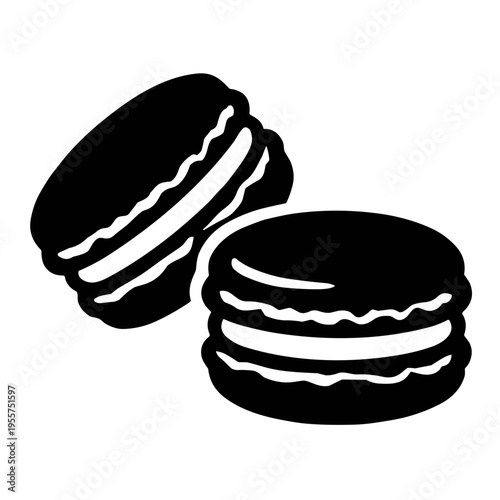 icon macaroon illustration vector