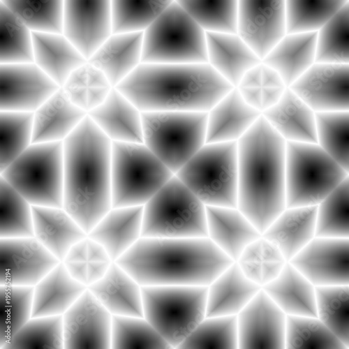 Foto Geometric Star Flower Heightmap Displacement Texture