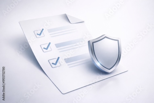 White security shield with metallic protection element