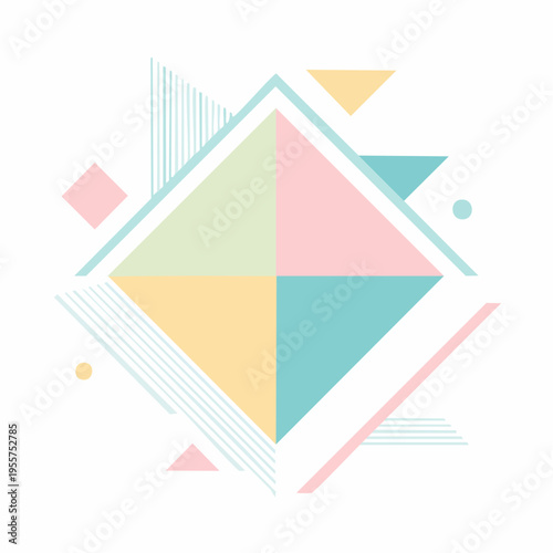 Moderner Hintergrund mit geometrischen Farbflächen