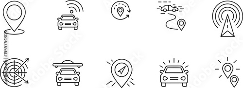 Collection of business and productivity icons