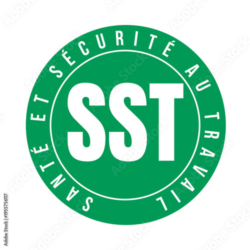Symbole SST santé et sécurité au travail