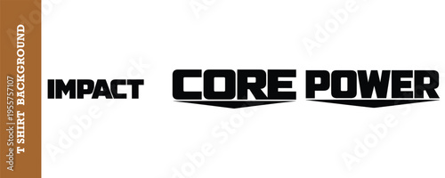 Modern bold typography design featuring impactful words for fitness motivation and strength training themes isolated