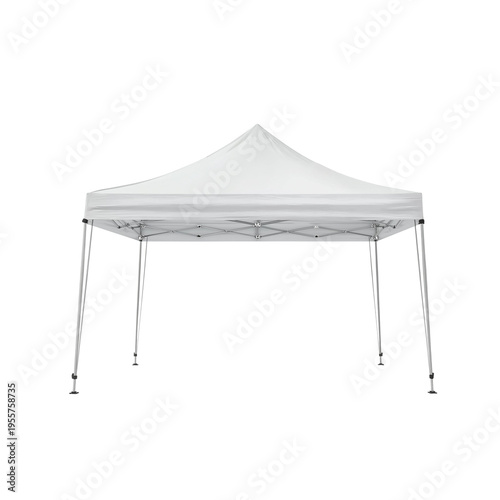Quadro su tela White pop up canopy tent isolated on a transparent background