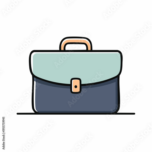 Business Icon Aktentasche minimalistisch