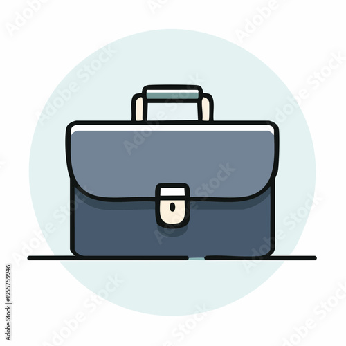 Business Icon Aktentasche minimalistisch