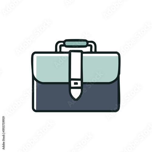 Business Icon Aktentasche minimalistisch