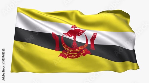 Brunei_Realistic_Flag_animated_Seamless_Loop