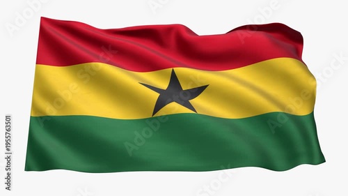 Ghana_Realistic_Flag_animated_Seamless_Loop