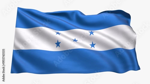 Honduras_Realistic_Flag_animated_Seamless_Loop