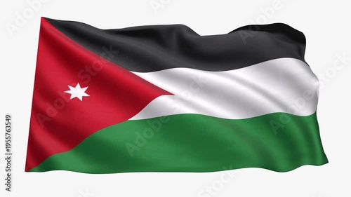 Jordan_Realistic_Flag_animated_Seamless_Loop