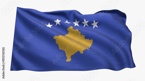 Kosovo_Realistic_Flag_animated_Seamless_Loop