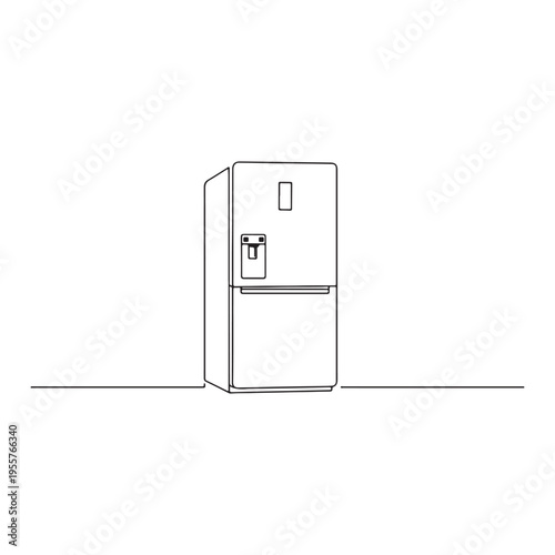 White refrigerator freezer combo isolated on clear background