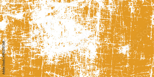 Vintage yellow grunge background with a textured paint pattern and old paper design element for a seamless vector wallpaper backdrop