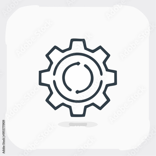 Einstellungen Icon Zahnrad minimal