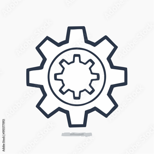 Einstellungen Icon Zahnrad minimal