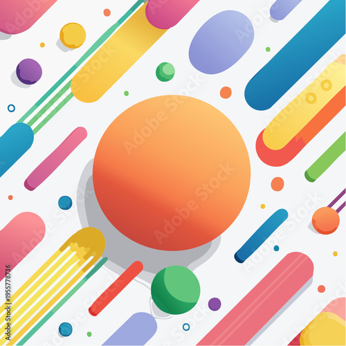 Memphis Style Abstract Pattern