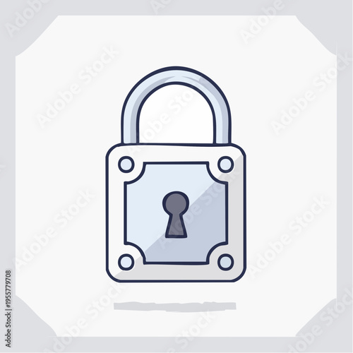 Schloss Icon minimalistisch