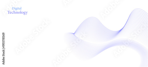 abstract white background with blue flowers