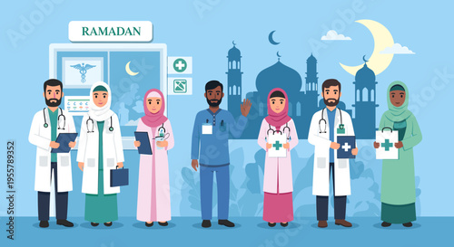 A confident medical professional holding a clipboard, suggesting healthcare expertise and readiness. Ideal for illustrating articles, websites, or mar