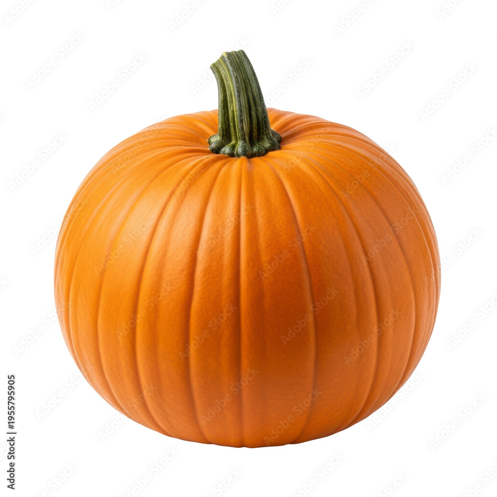 Obraz premium A vibrant orange pumpkin on transparent background