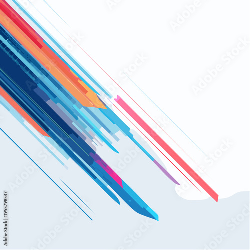 Digital Glitch Line Effect